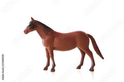 Horse toy isolated on white background
