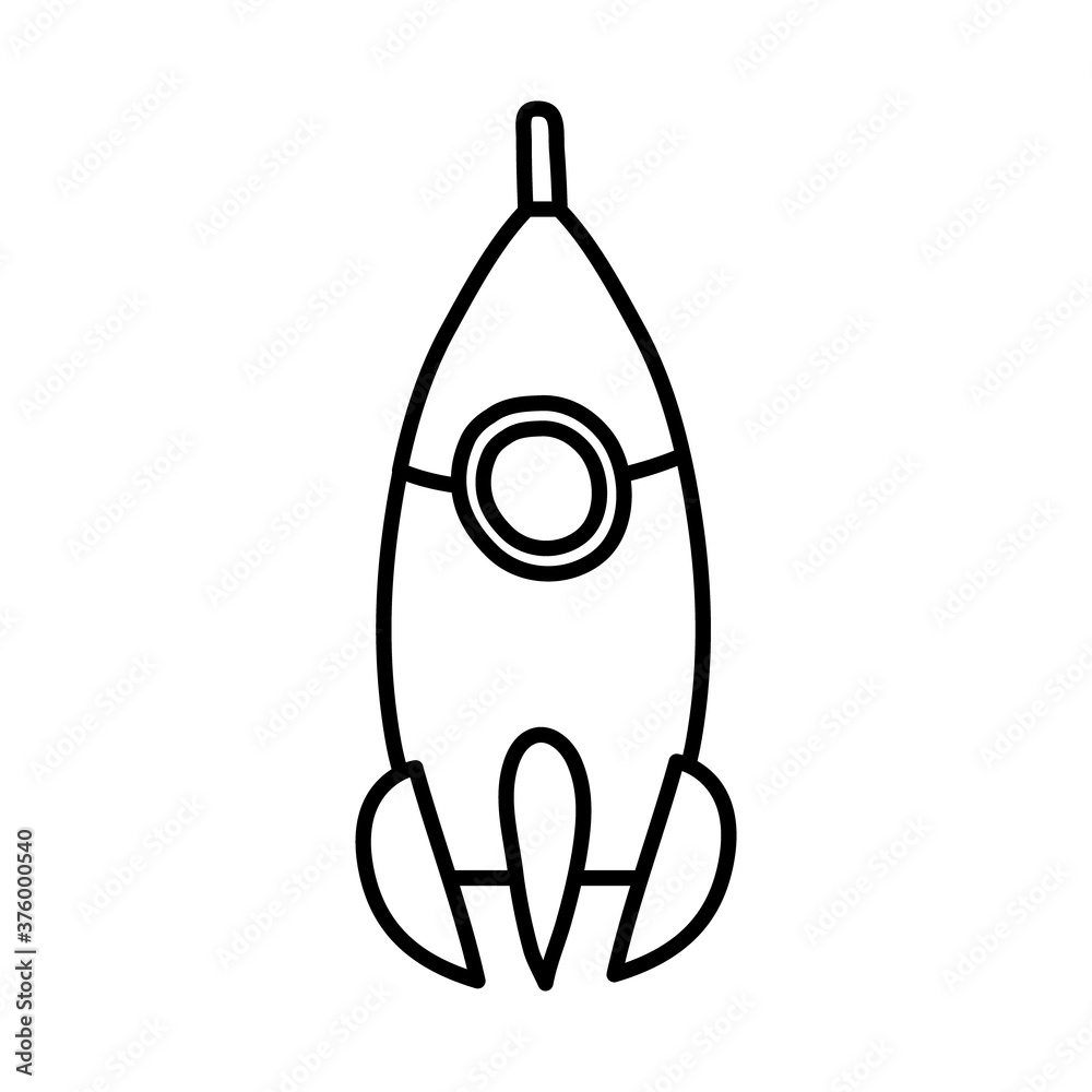rocket launcher line style icon rocket launcher line style icon