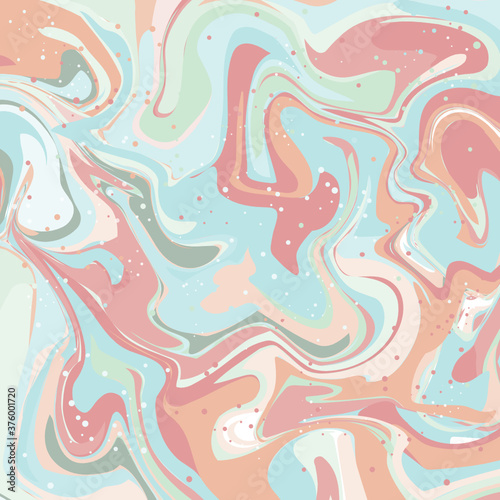 Abstract seamless pattern. Marble colorful art background texture.Vector illustration