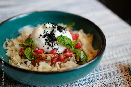 muhammara dip & burrata cheese. turkish lebanese vegetarian food