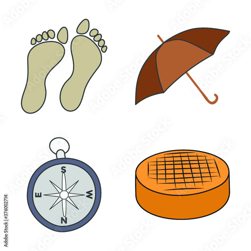 Summer Travel Vectors Icons 