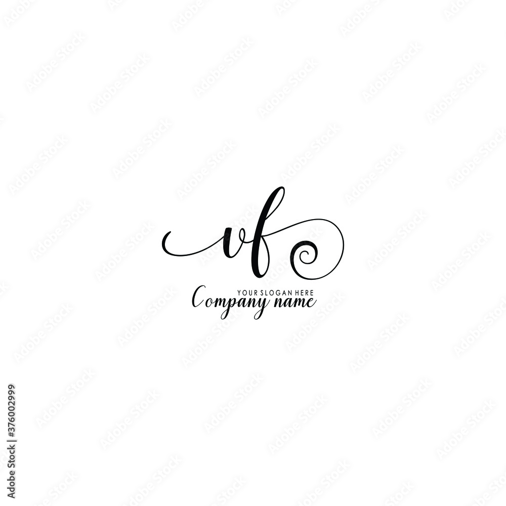 VF Initial handwriting logo template vector
VF Initial handwriting logo template vector
