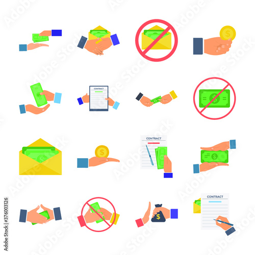 Corruption‌ ‌Flat‌ ‌Icons‌ ‌pack‌ ‌
