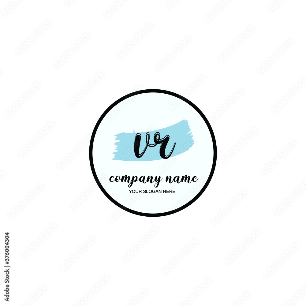 VR Initial handwriting logo template vector
VR Initial handwriting logo template vector
