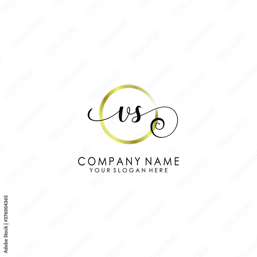 VS Initial handwriting logo template vector
VS Initial handwriting logo template vector
