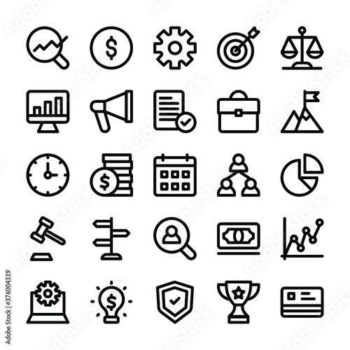 Business Line Icons Pack