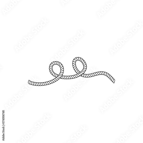 Rope vector illustration template concept