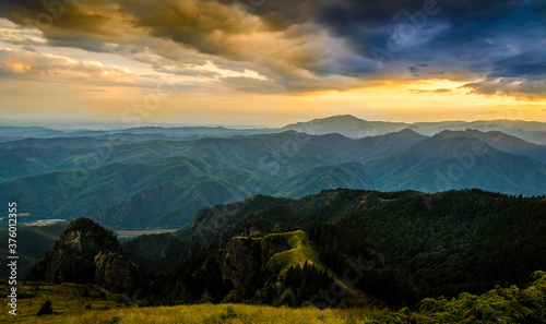 Mountains scenery in Romania.