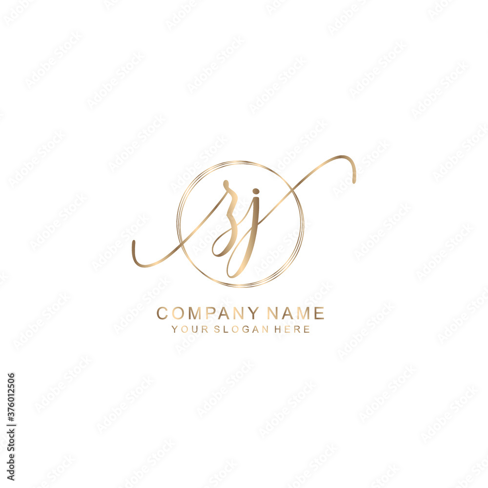 ZJ Initial handwriting logo template vector
ZJ Initial handwriting logo template vector