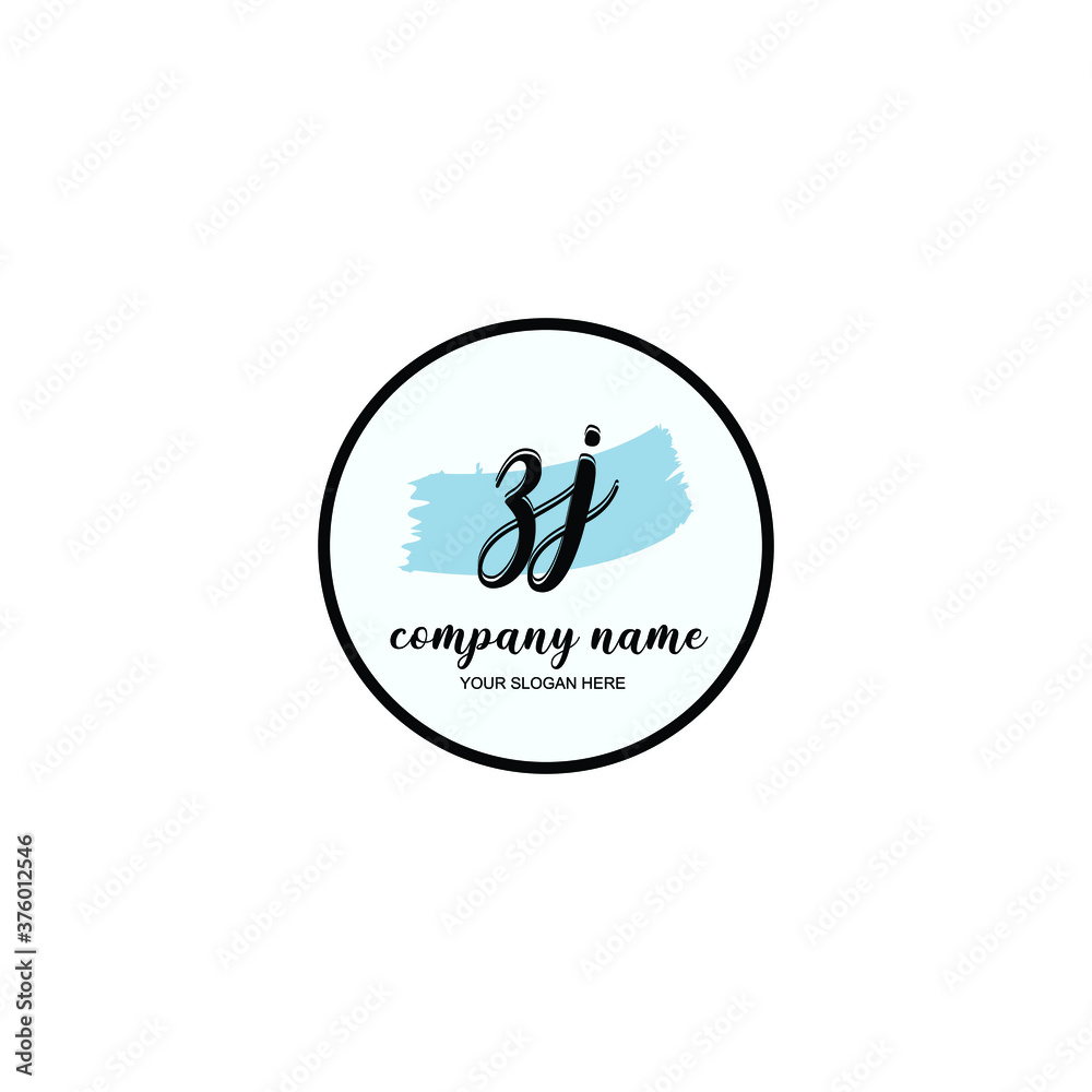 ZJ Initial handwriting logo template vector
ZJ Initial handwriting logo template vector