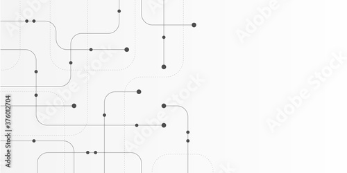 Abstract connect lines and dots.Technology graphic Networkbackground. photo