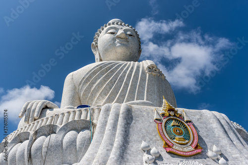 The holy Big Buddha statue on Nakkerd Hills in Phuket island, Thailand photo