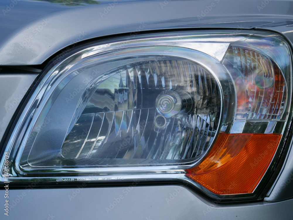 headlight of a modern car headlight of a modern car