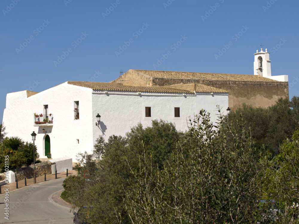 Sant Agustí des Vedrà,iglesia(s.XIX).Ibiza.Islas Pitiusas.Baleares.España.