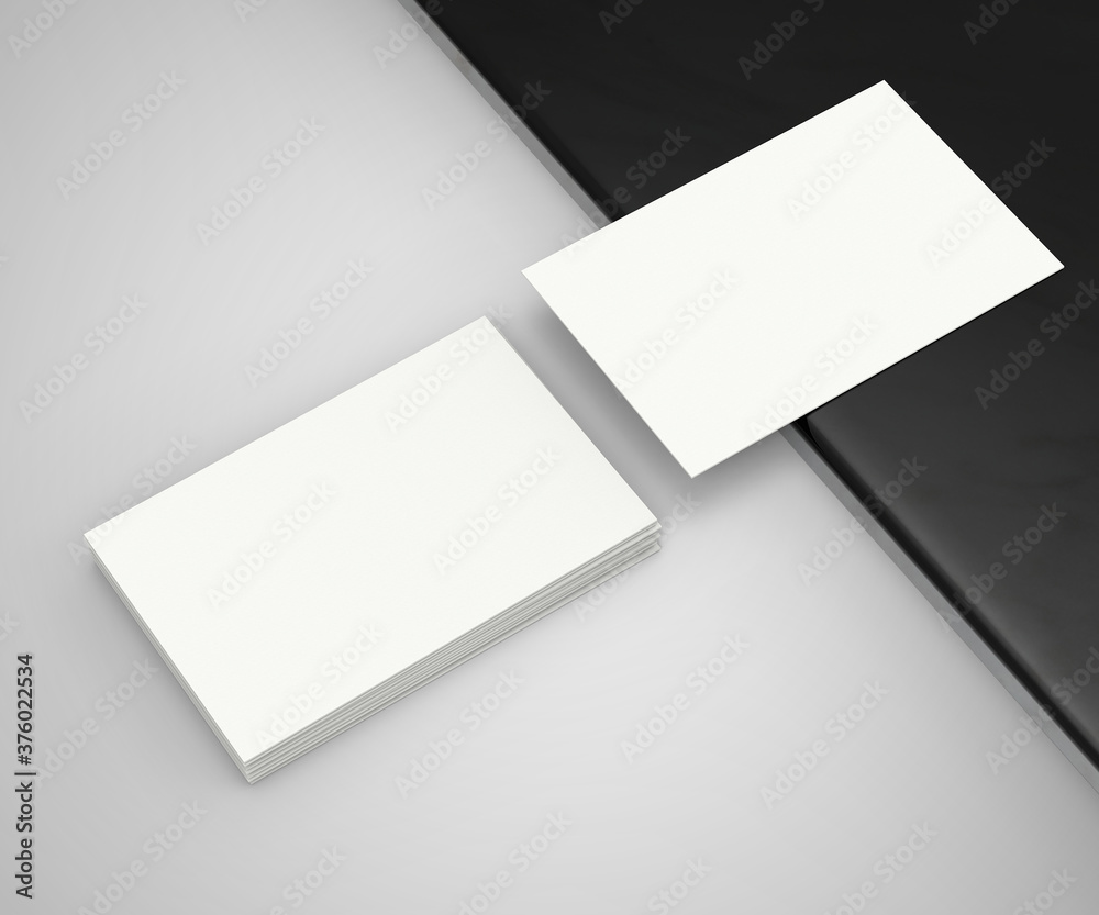 High resolution white blank Business card High resolution white blank Business card