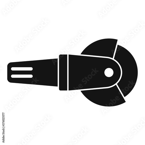 Tiler angle grinder icon. Simple illustration of tiler angle grinder vector icon for web design isolated on white background