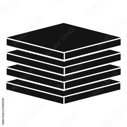 Tiler stack icon. Simple illustration of tiler stack vector icon for web design isolated on white background