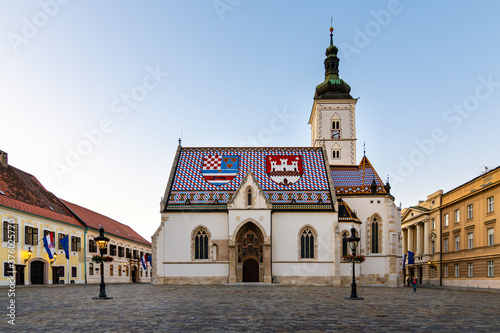 St Mark's Church in Zagreb, Croatia photo