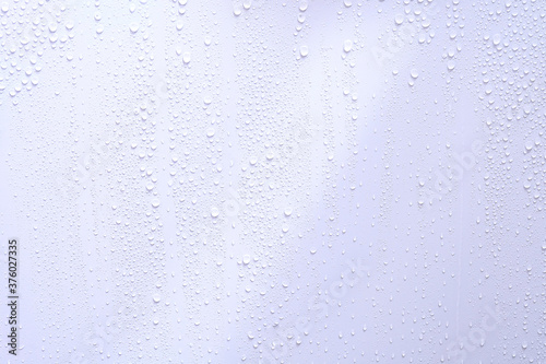  Water droplets from beside the wall