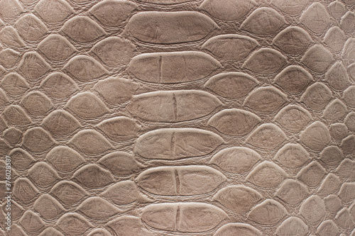 Natural leather​ of  brown color. Leather pattern​ texture​ for background​.