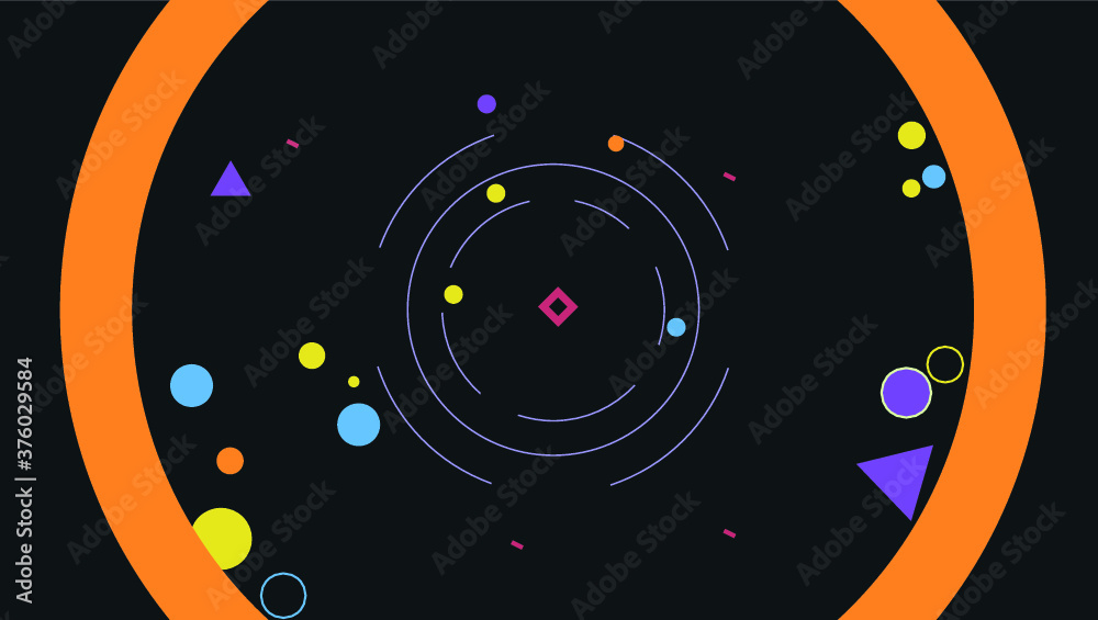 Obraz premium abstract motion graphic background with elements
