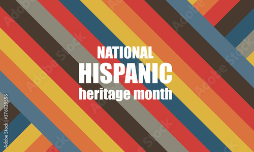  Hispanic Heritage Month poster, card, background	