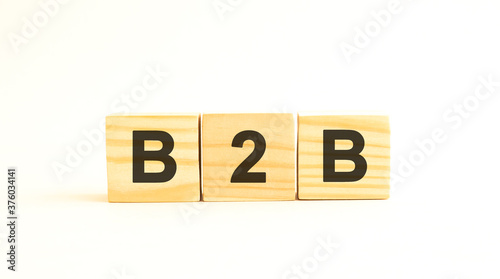 Wooden cubes with letters. For your concept. Wooden cubes on a white background.