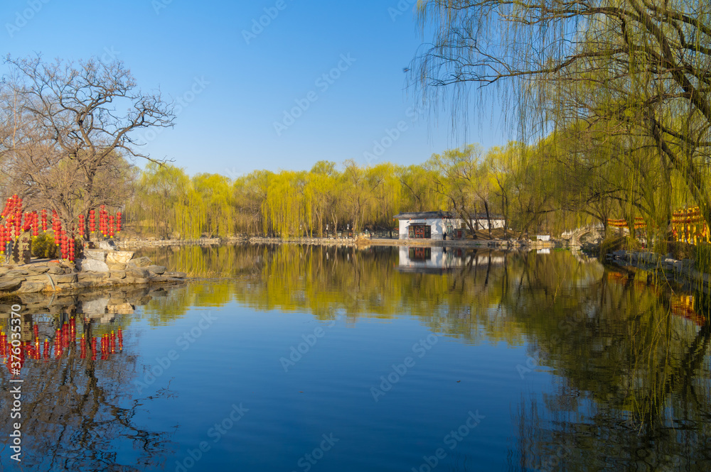 The Summer Palace landscape of Beijing in early spring