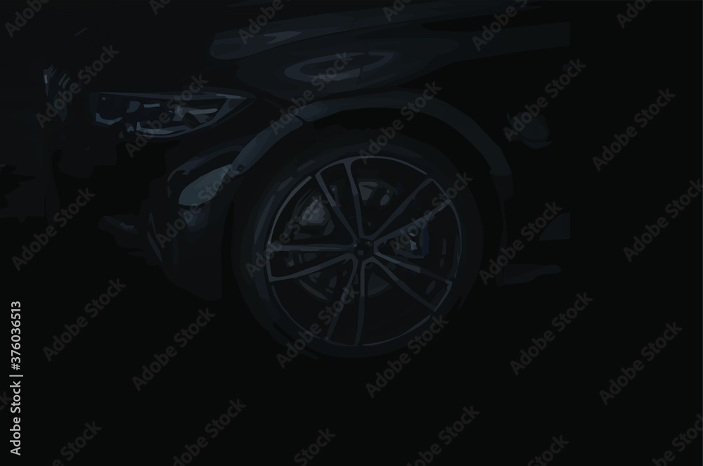 Sport car racing background, vector illustration.