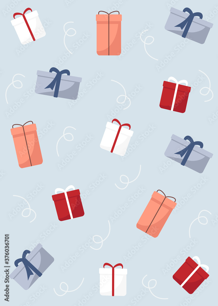 stylized gift box pattern vector stylized gift box pattern vector