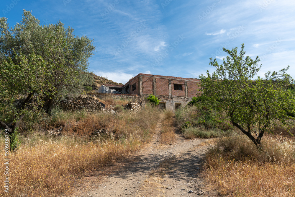 way to a farmhouse in the countryside in southern Spain way to a farmhouse in the countryside in southern Spain