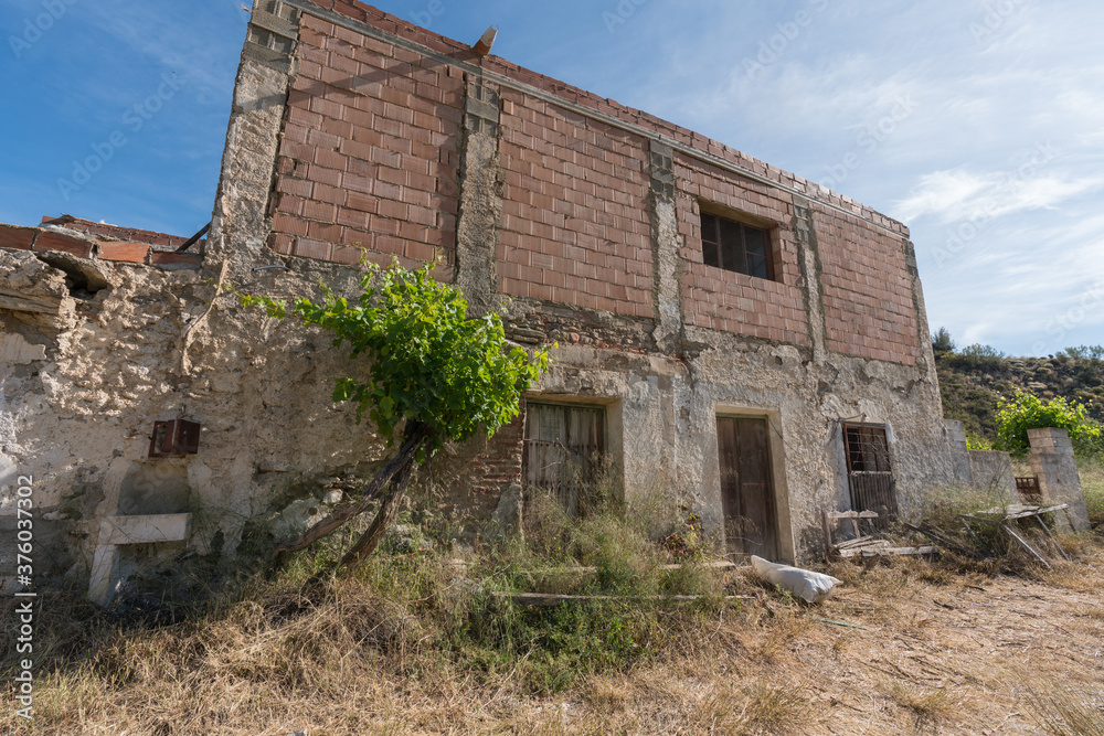 Old brick and stone farmhouse in southern Spain Old brick and stone farmhouse in southern Spain