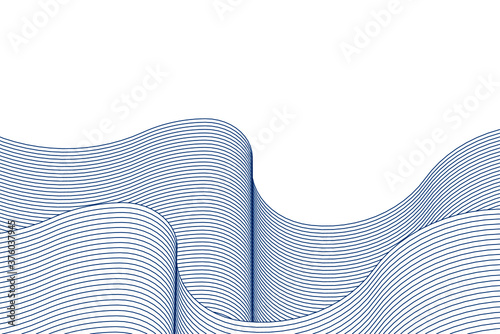 abstract architecture wave 3d graphics