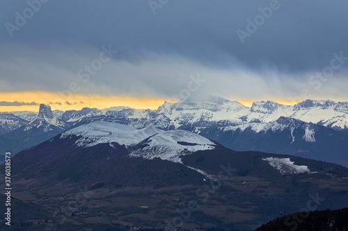 Majestic High mountains with winter snow © Sved Oliver