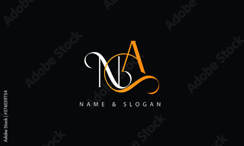 NA, AN, N, A abstract letters logo monogram
