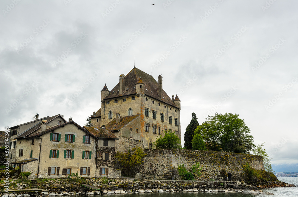 Yvoire Castle in Yvoire Lake Geneva, France