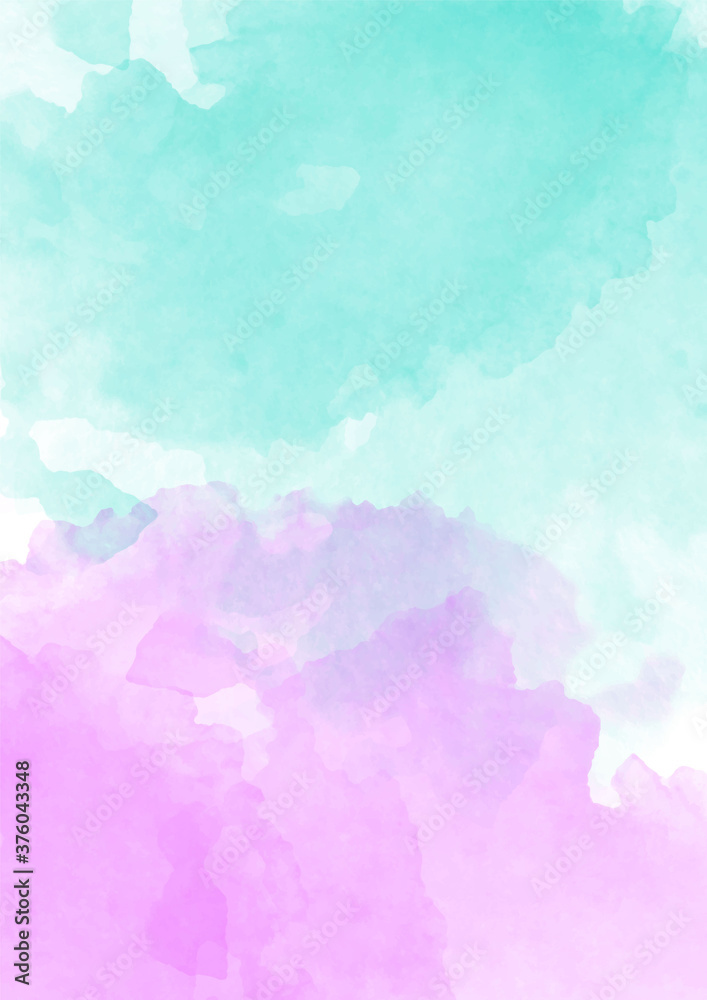 Watercolor Background. colorful Abstract water color art hand paint violet anb blue