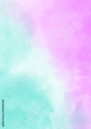 Watercolor Background. colorful Abstract water color art hand paint violet anb blue © deathvoice