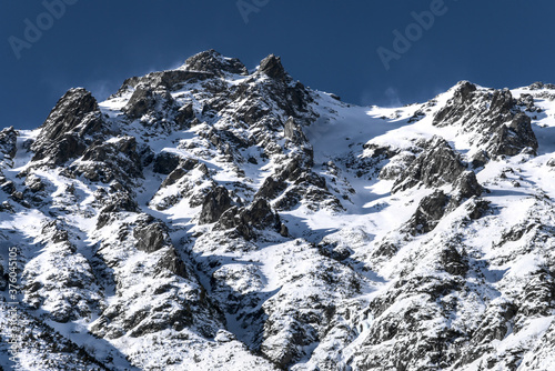 Fototapeta Naklejka Na Ścianę i Meble -  Magnificent mountains on the way to Morskie Oko, Tatra Mountains, Poland