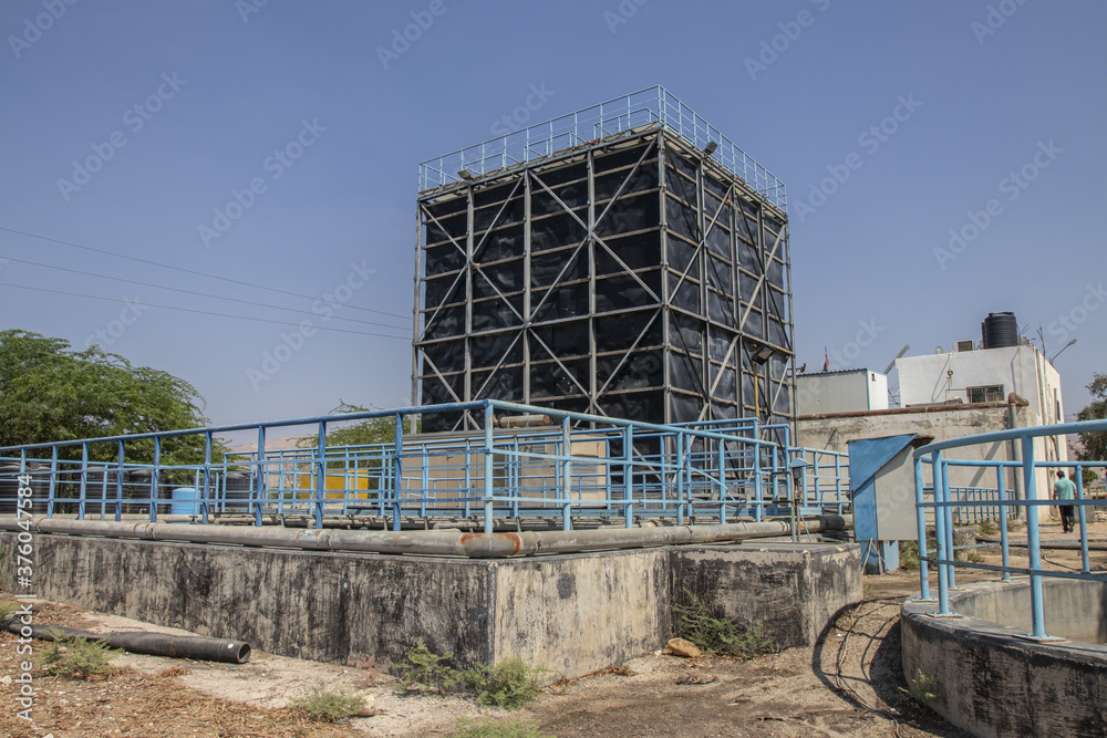 Fototapeta premium Wastewater Treatment plant in Jordan