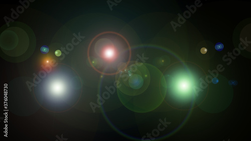 flash light lens flare abstract