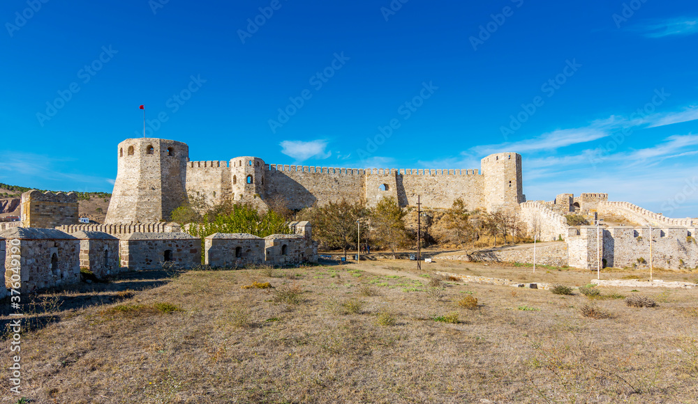 The Castle of Bozcaada Island in Turkey