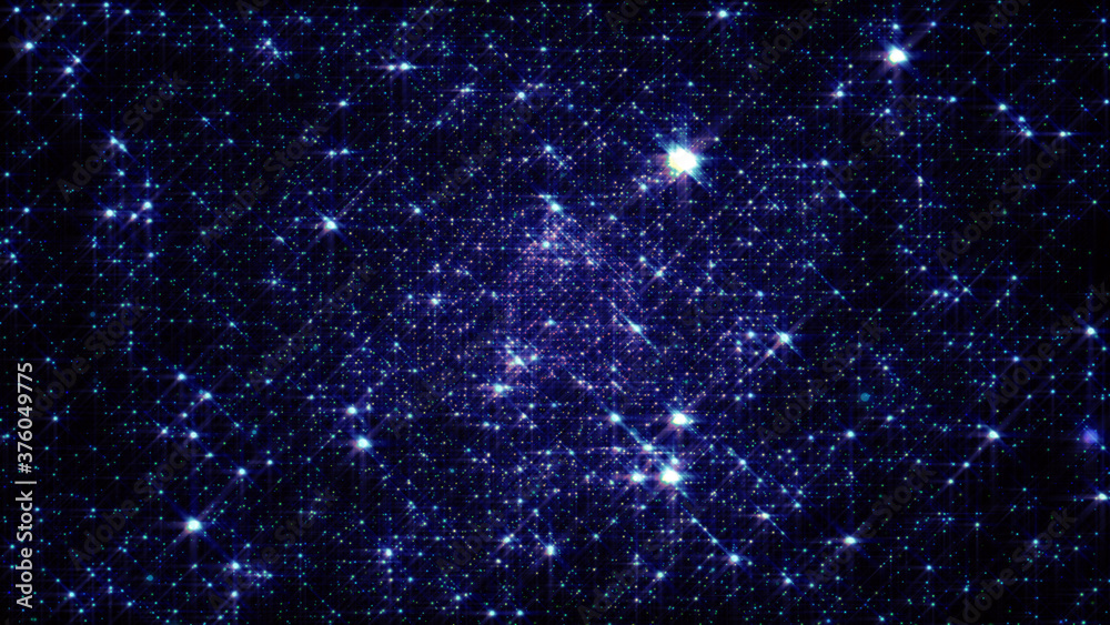 Space background with stars illustration render Space background with stars illustration render