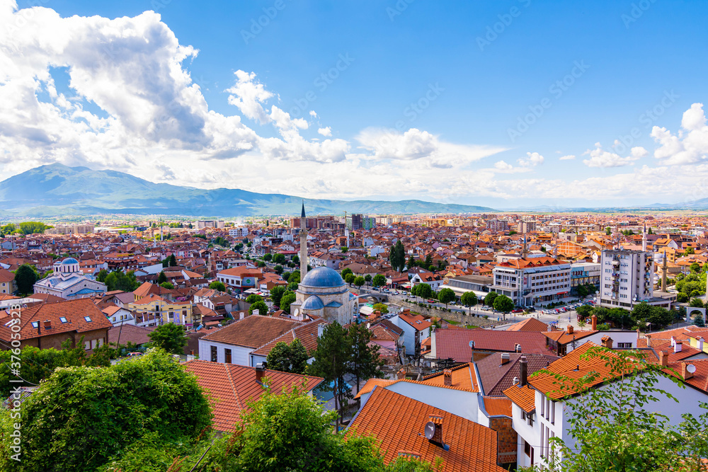 View over Prizren, a city in Kosovo. 
