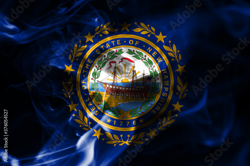 New Hampshire state smoke flag, United States Of America