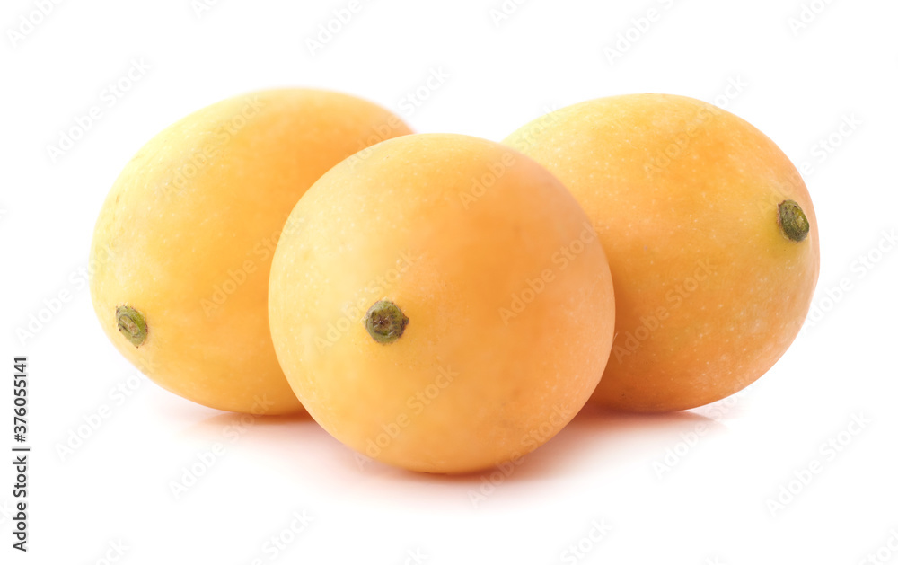 Marian plum fruit isolated on white background Marian plum fruit isolated on white background