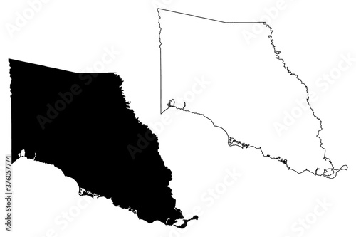St. Tammany County, Louisiana (U.S. county, United States of America, USA, U.S., US) map vector illustration, scribble sketch Saint Tammany Parish map photo