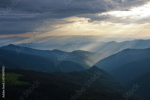 Evening in the Carpathians