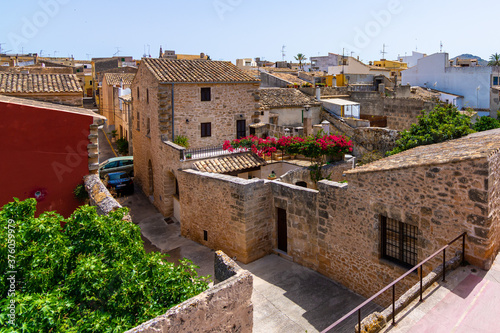 Old town in Alcudia, Mallorca, Spain.