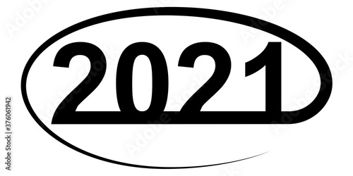 2021 Happy New year text lo...